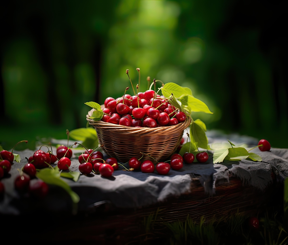 Still Life with Sour Cherries
