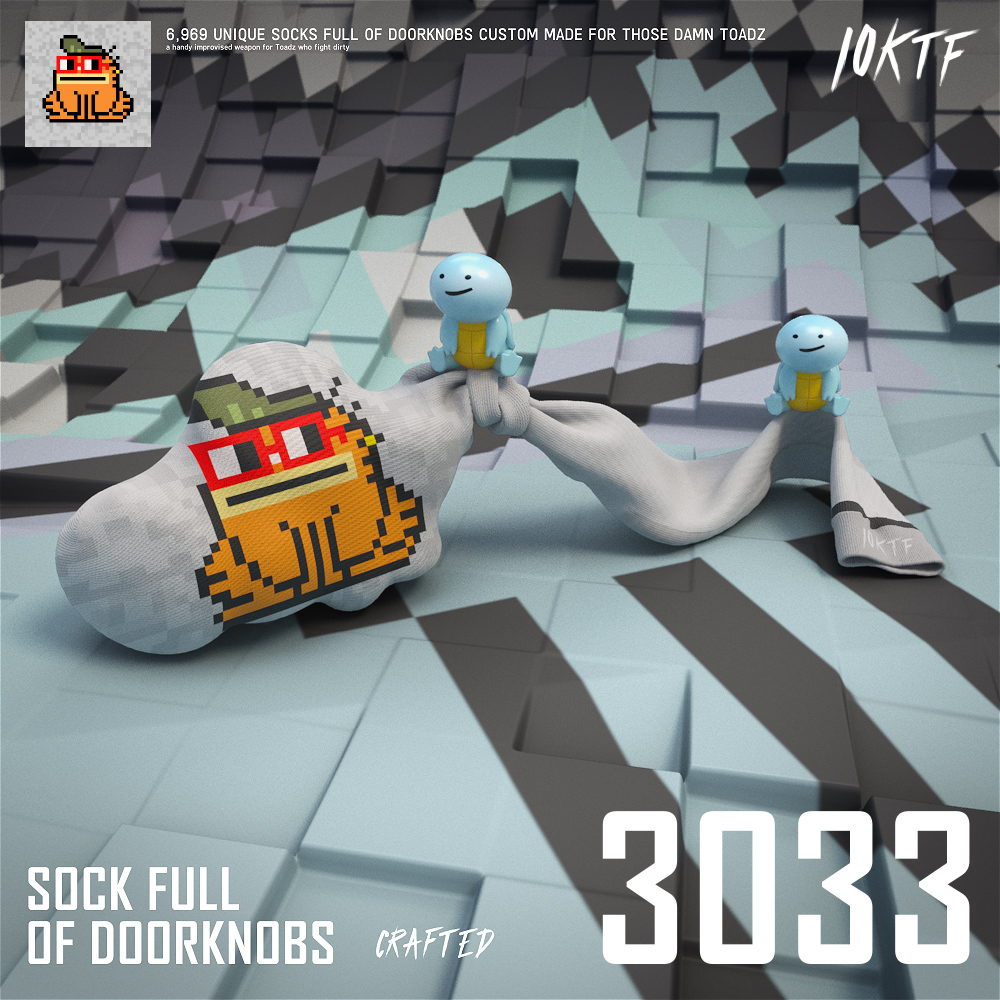 Toadz Sock Full of Doorknobs #3033