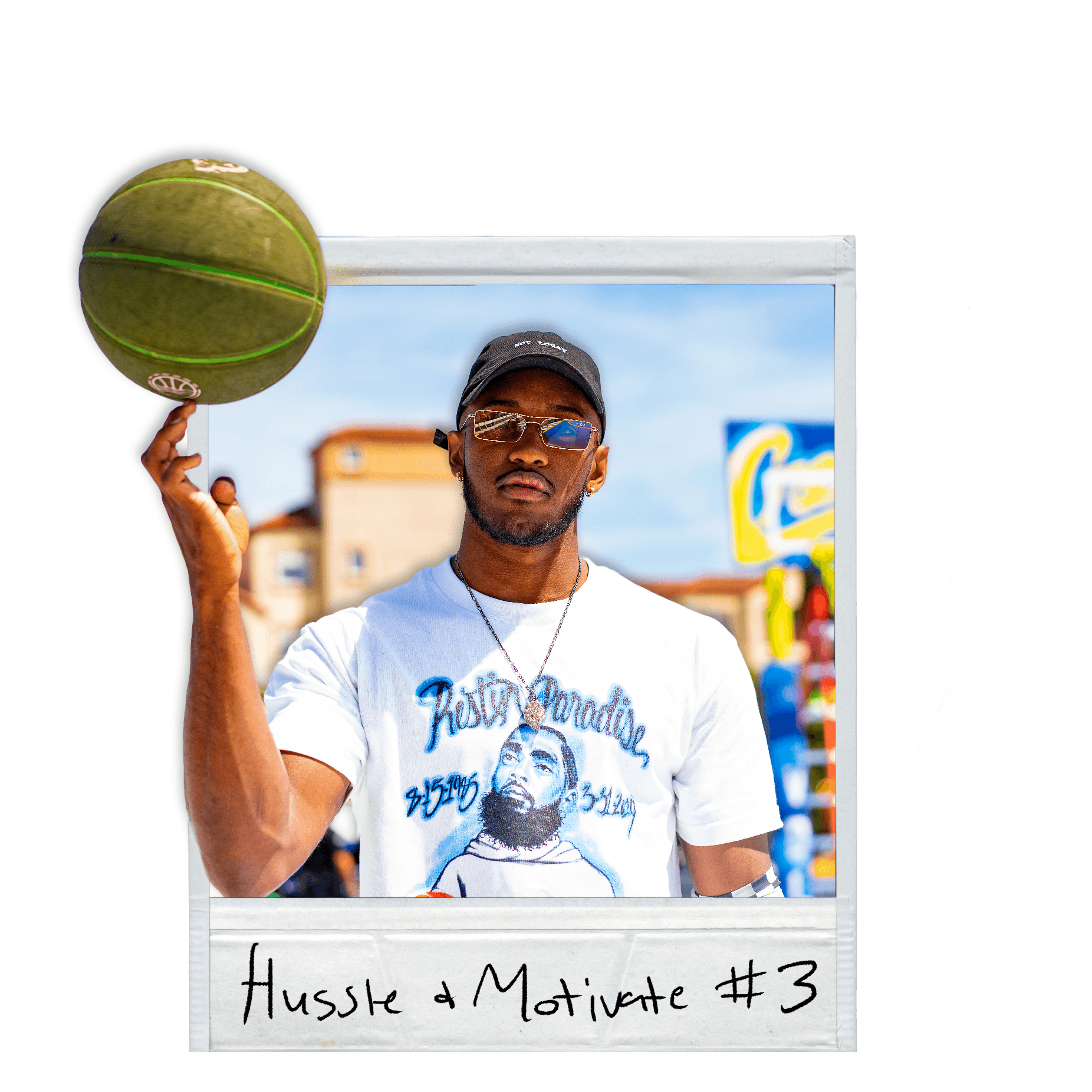 HUSSLE AND MOTIVATE POLAROID #3
