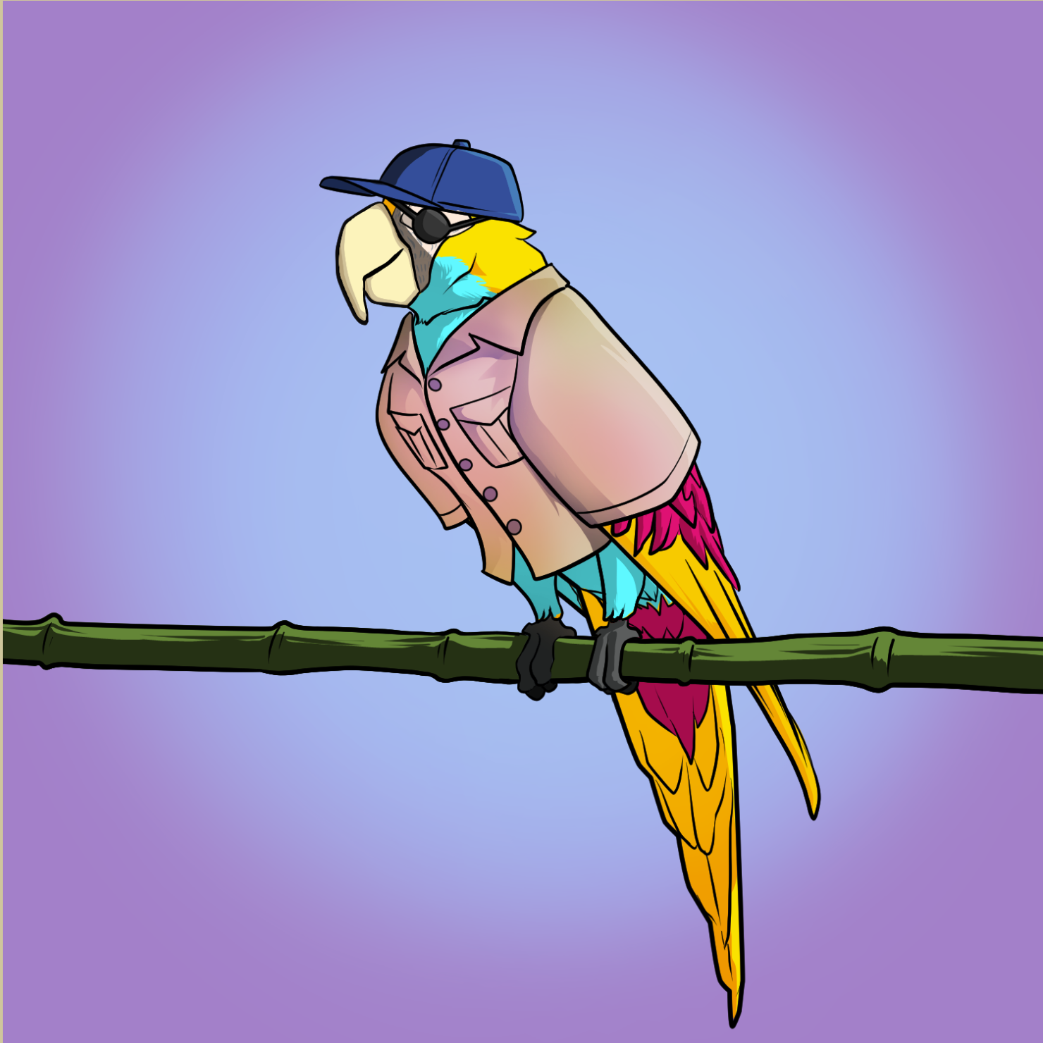 Proper Parrot Tree Club #9543