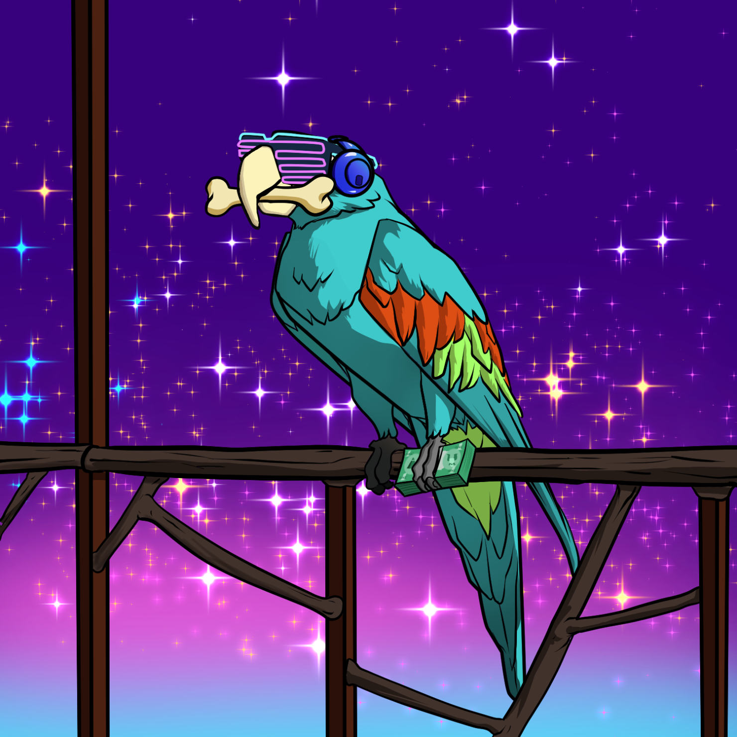 Proper Parrot Tree Club #9380