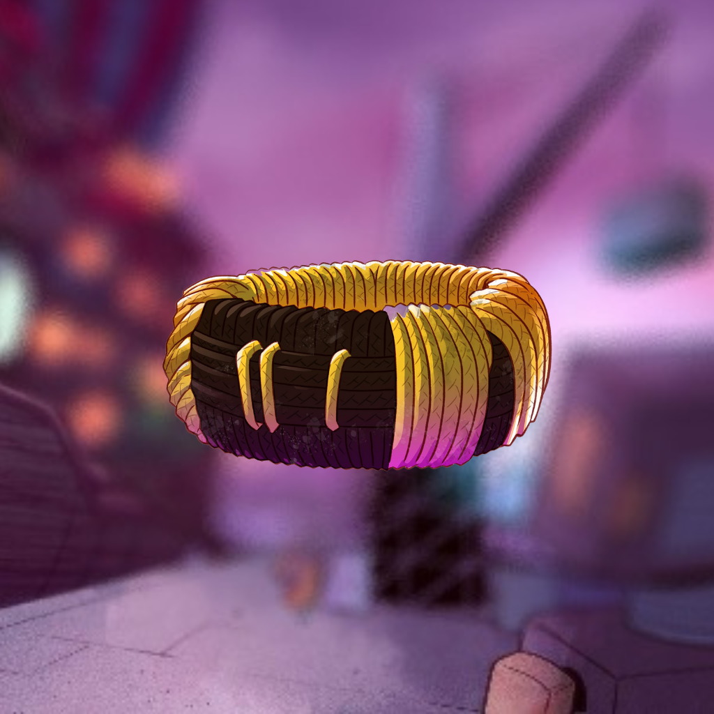 Yellow Yarn Wristband