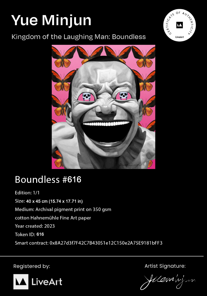 Certificate of Authenticity for Boundless NFT 616