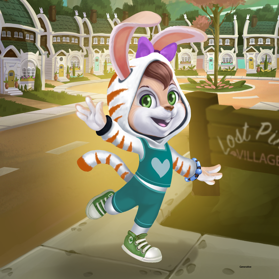 Maple the Tiger Bunny #4076