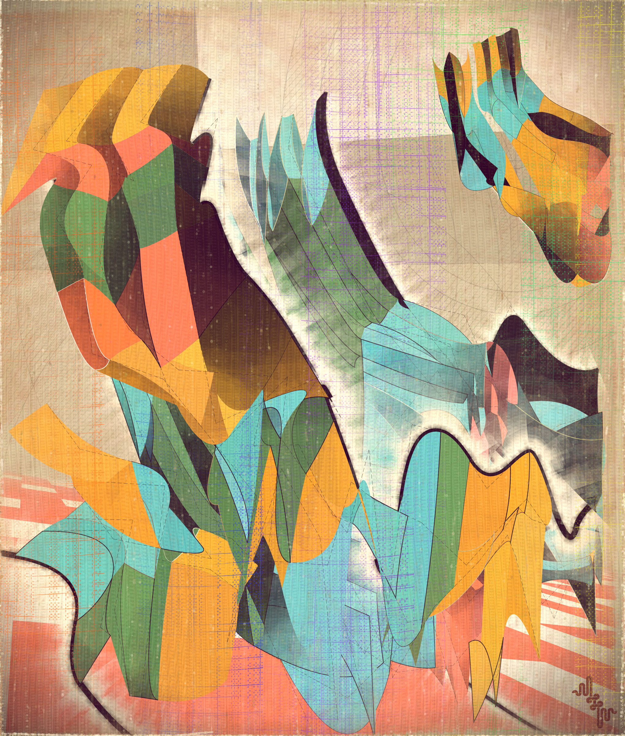 Amplitudes of Canvas #95