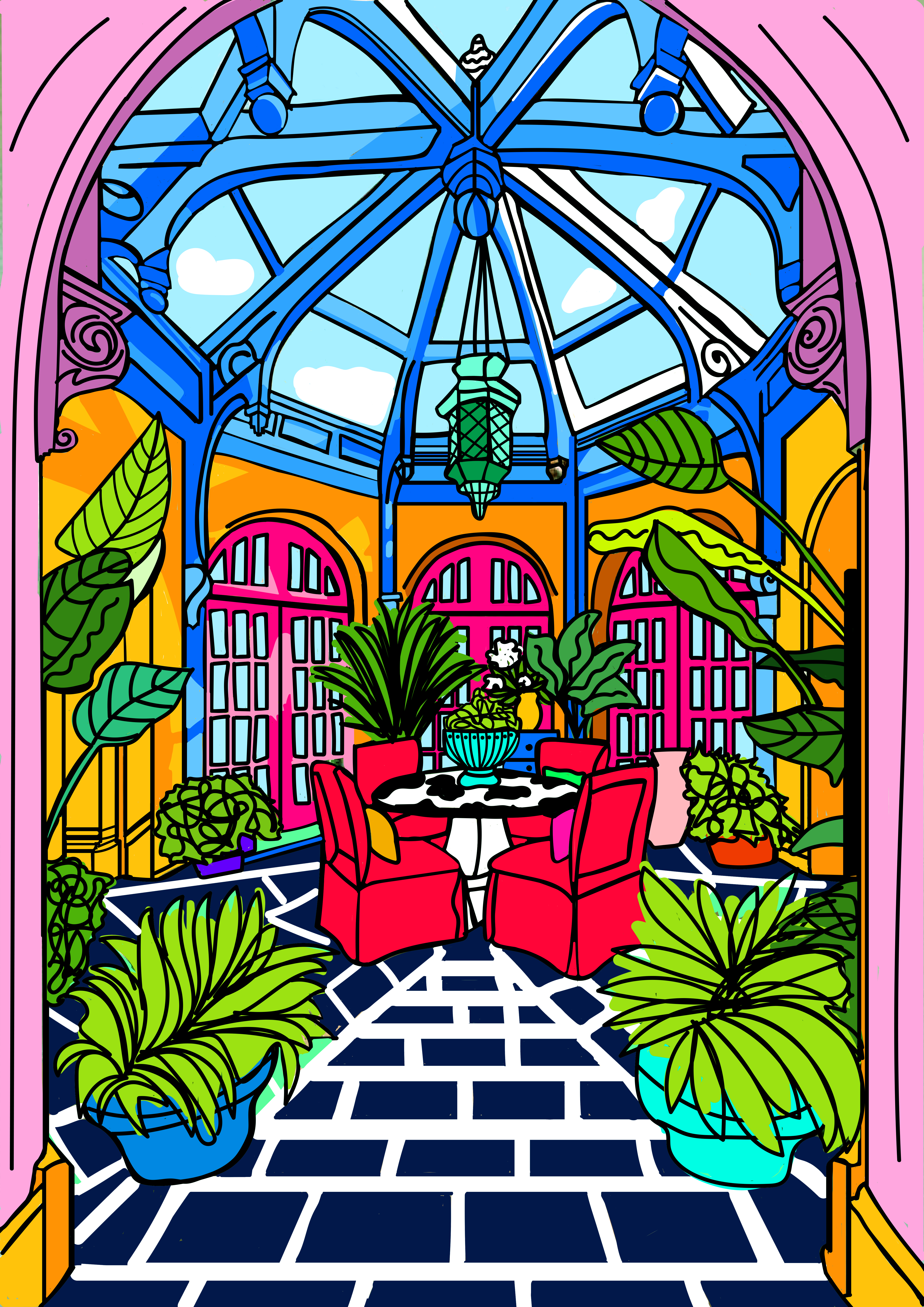 A Colourful Conservatory