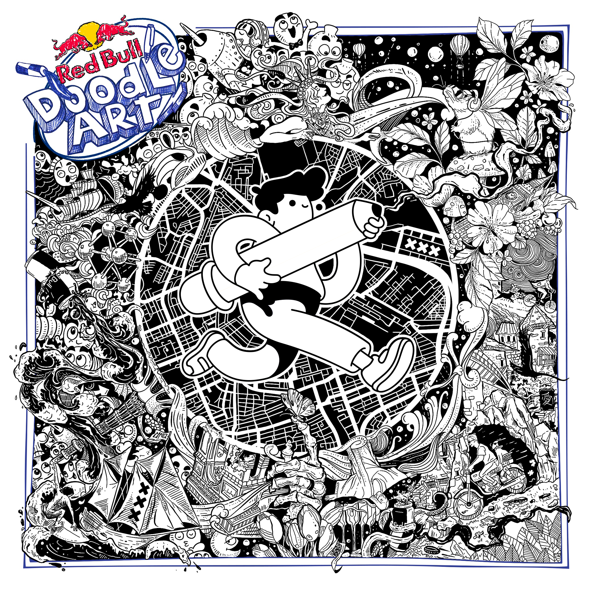 Red Bull Doodle Art Collection mentored by Burnt Toast #6509/12935