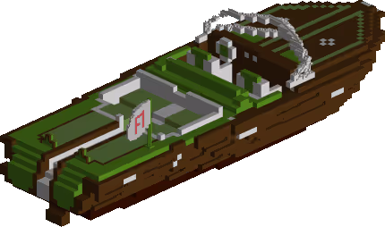 Green Glow Speedboat