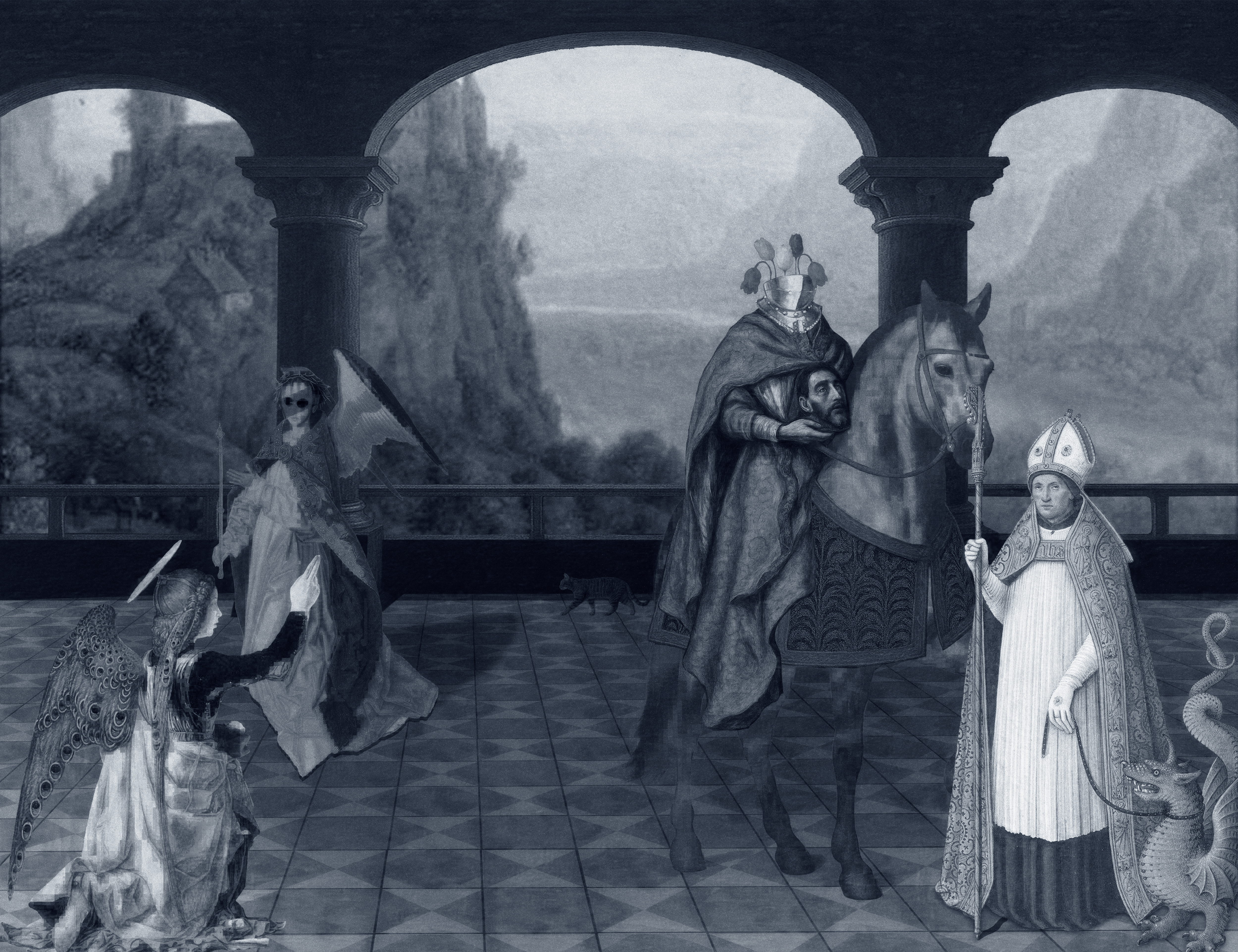 The Pilgrim’s Living Room Crucifixion; Mona Lisa Hyper-Gamble #42