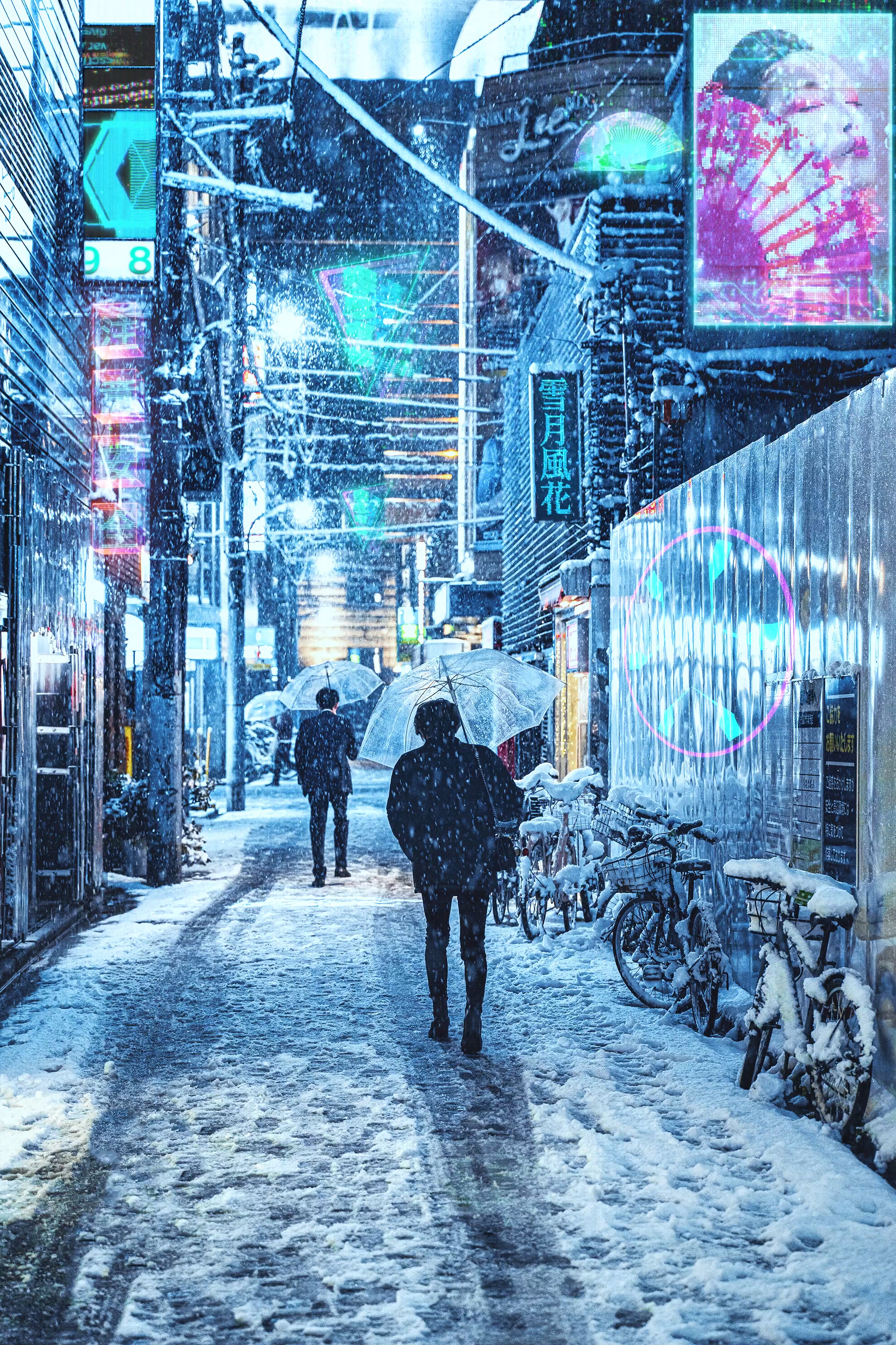Snowy Back Alley -雪月風花-