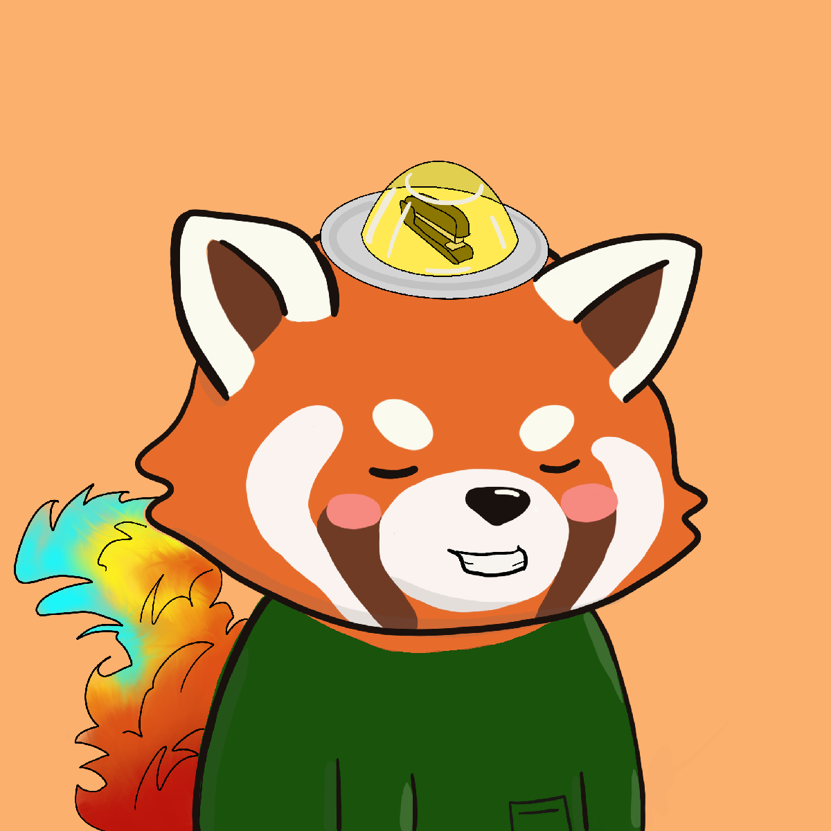 Okay Red Panda #7075