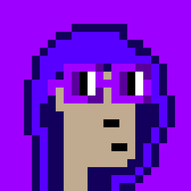 Blueberry x NounPunks - Purp Hoodie Blinky