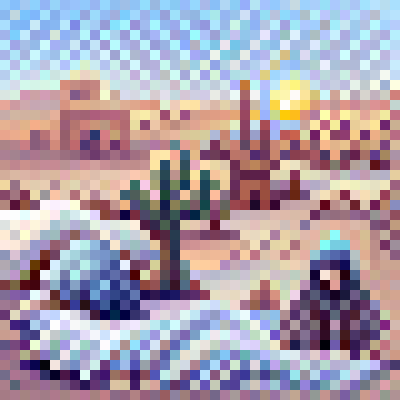 cold desert morning