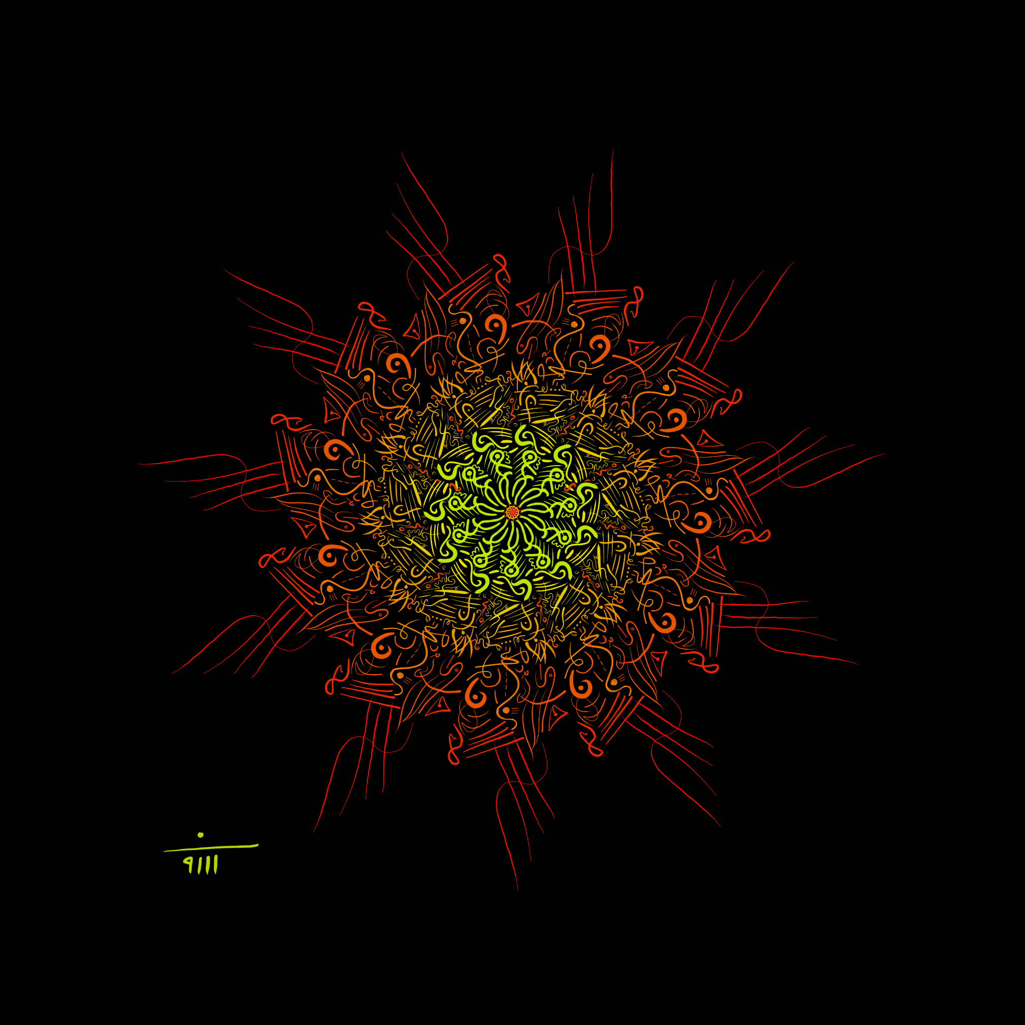 Heat _mandala #5
