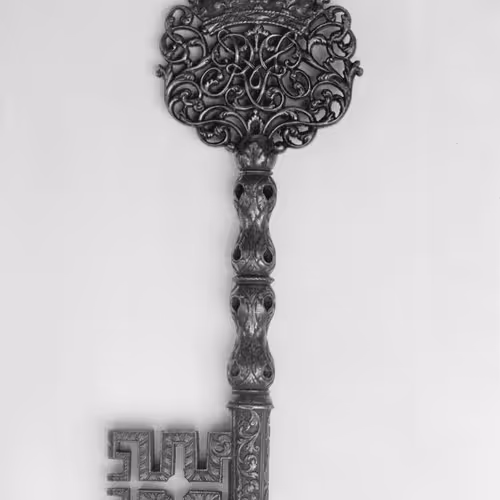 Chamberlain’s key with crowned cypher of Mary II (1662–1694) ca. 1685–95 British