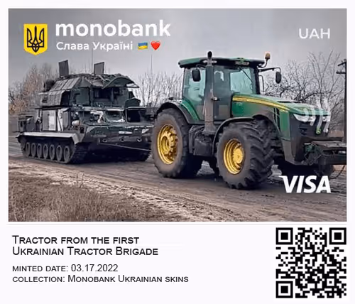 Tractor from the first Ukrainian Tractor Brigade