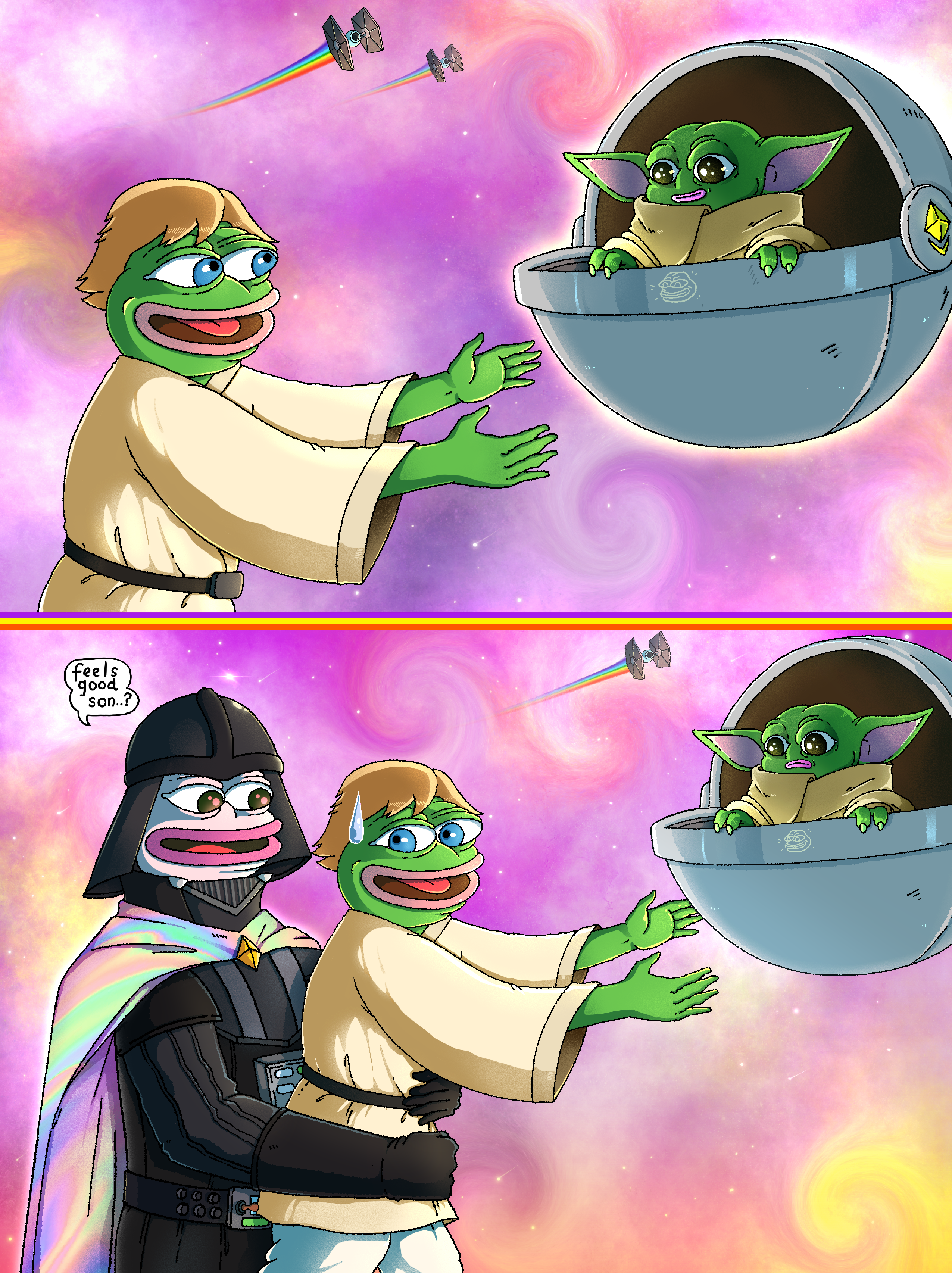 Vader's awkward hug ?