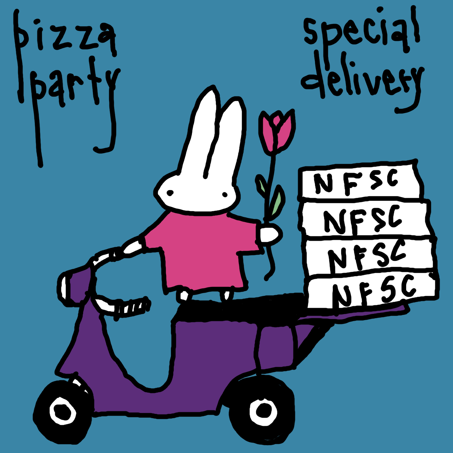 Pink Bunny Special Pizza Delivery for NFSC