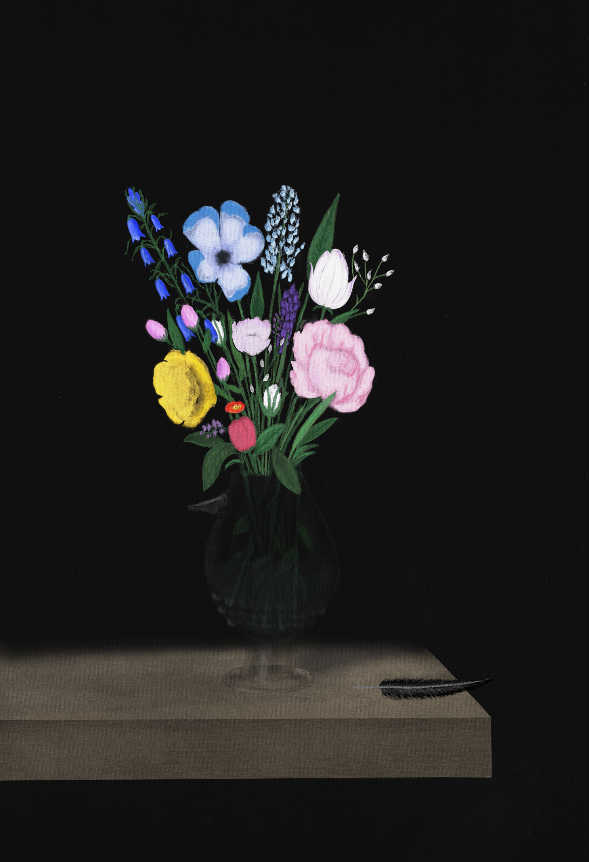 No. 1. Agneta Wearing Her Flowers
