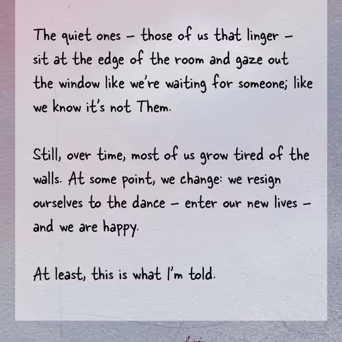 Just Until We're Gone: 01