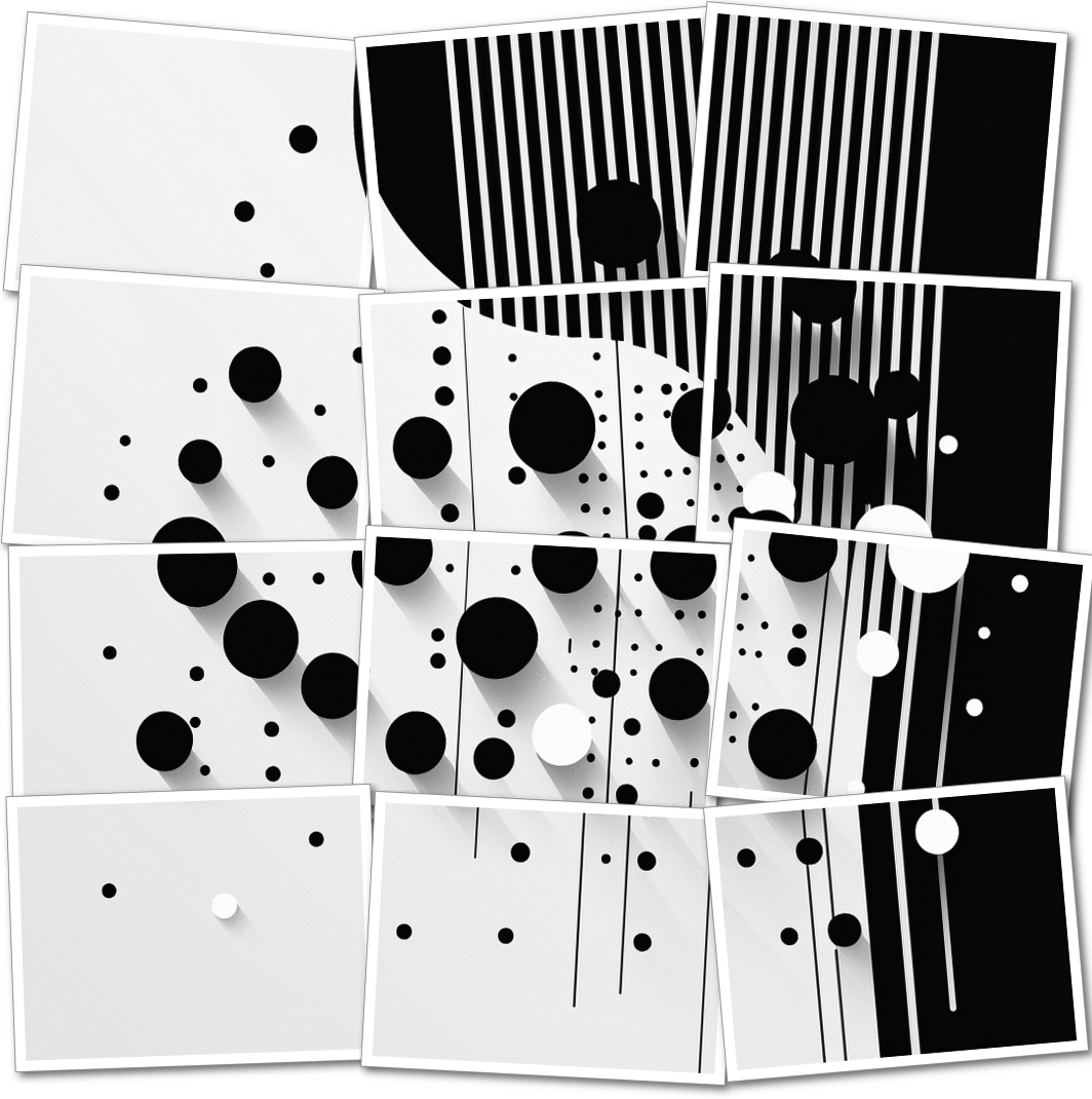 Circles and lines in pieces