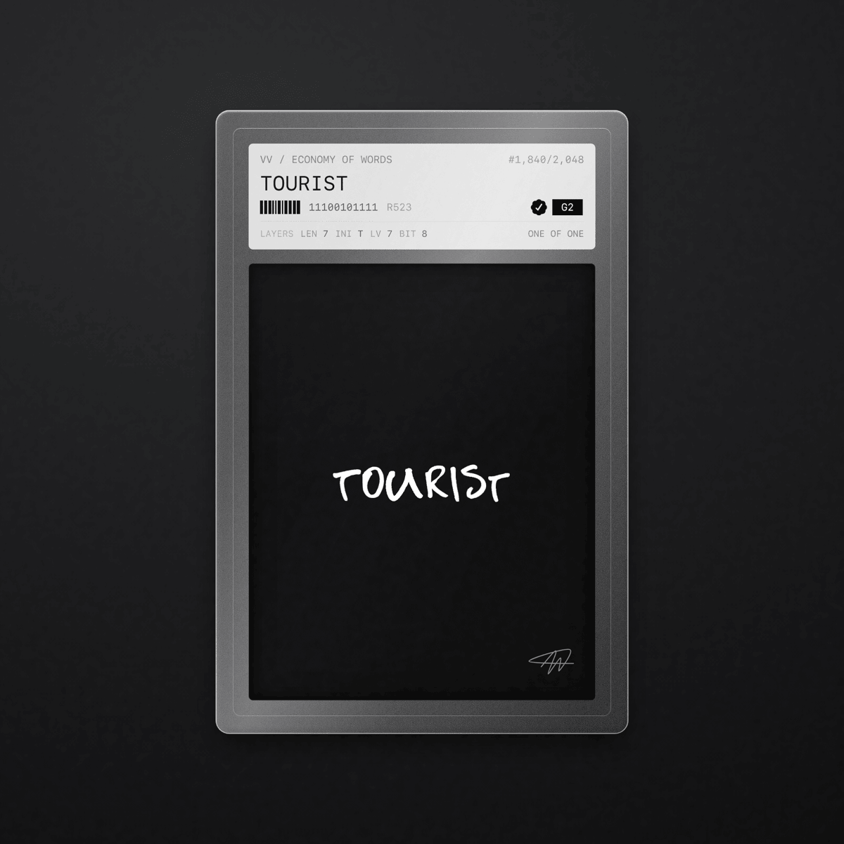 TOURIST · #1840