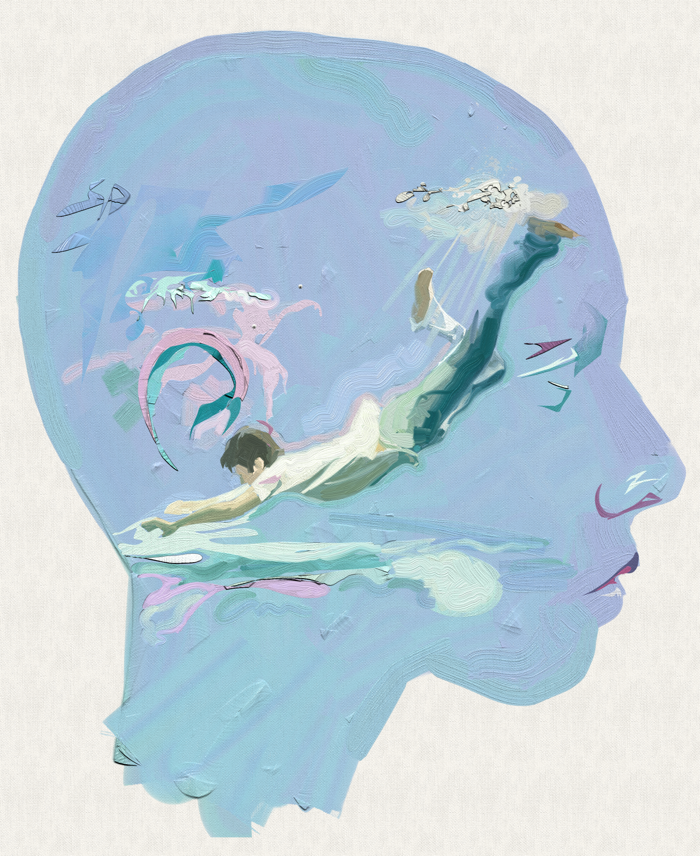 diving in silence