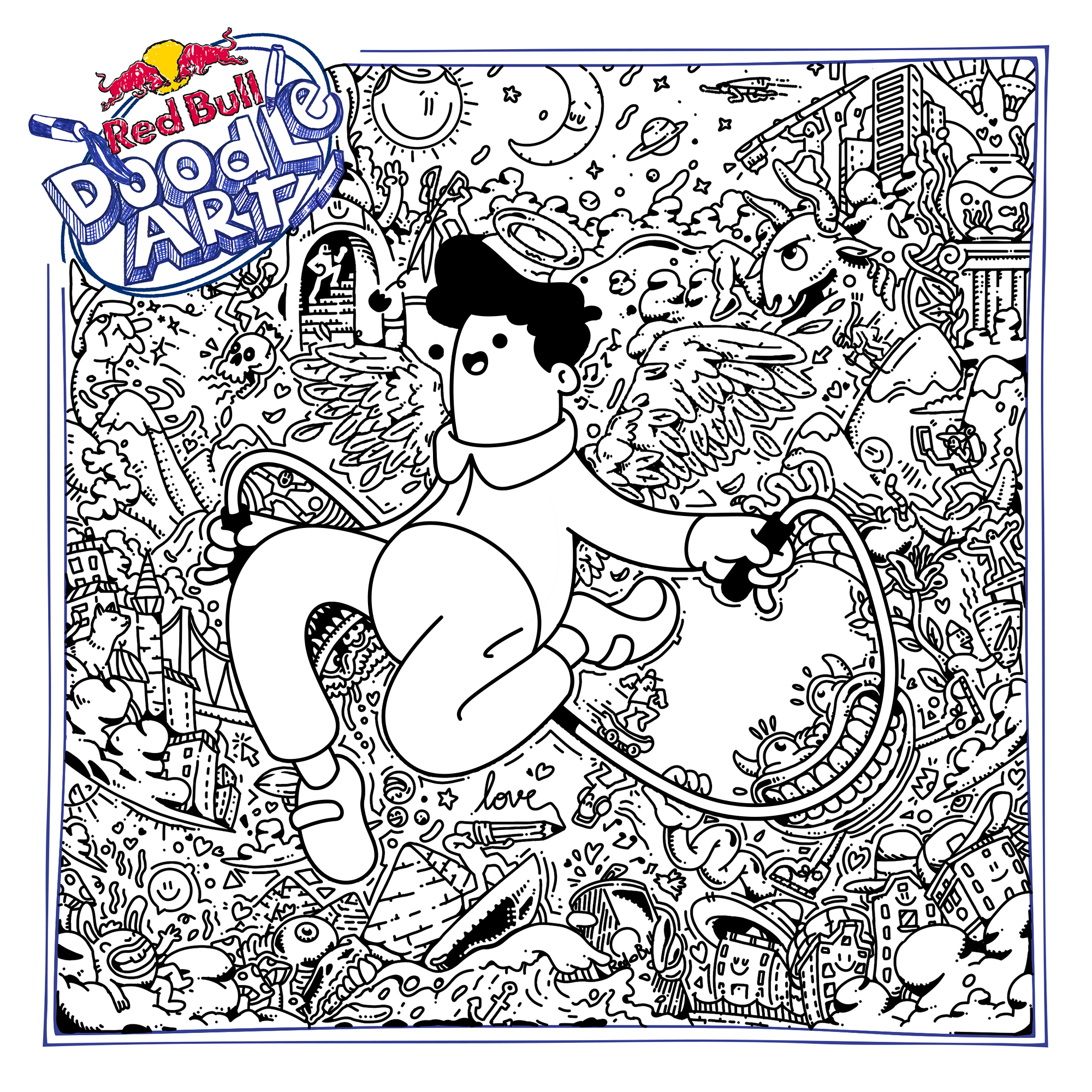 Red Bull Doodle Art Collection mentored by Burnt Toast #6522/12935