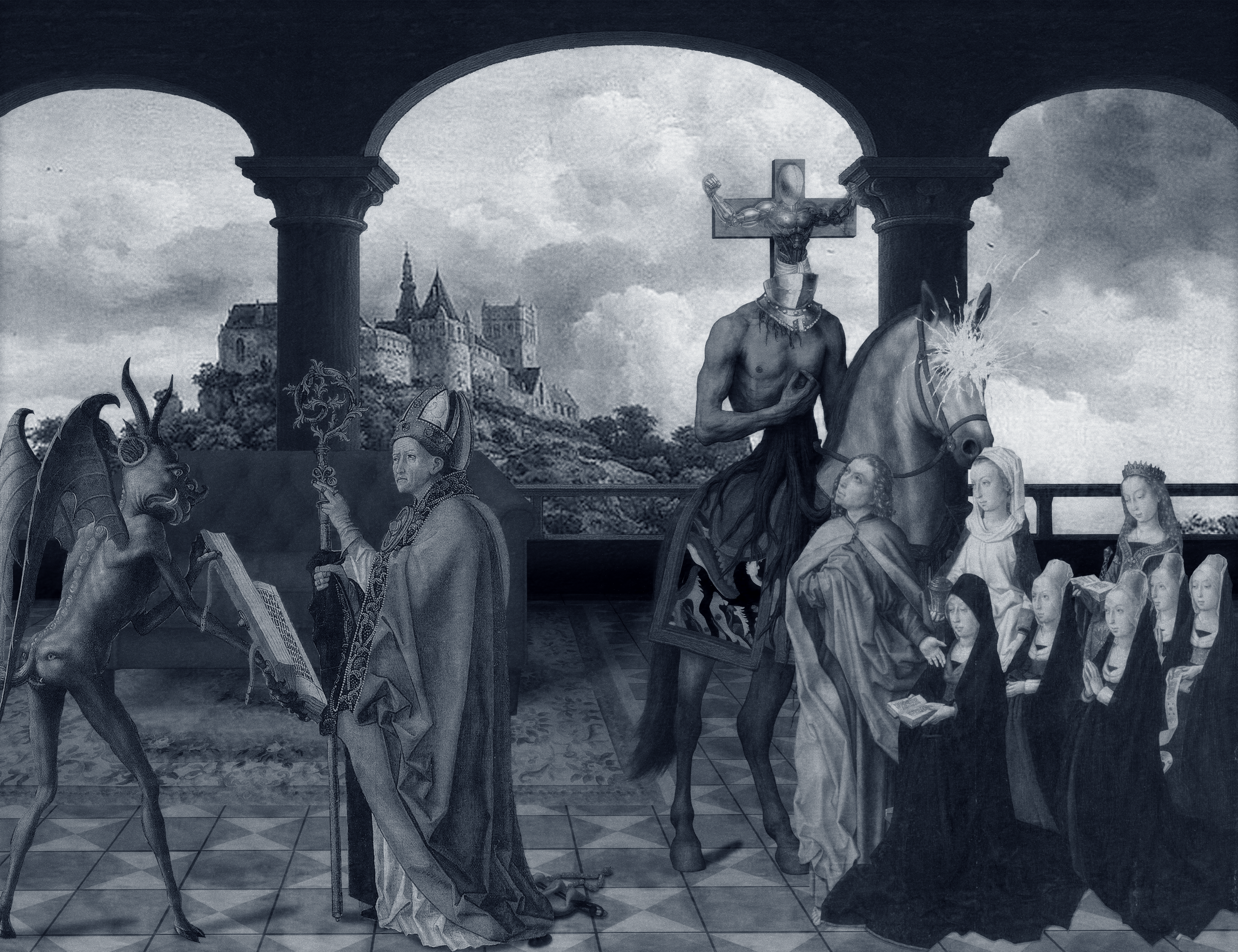 The Pilgrim’s Living Room Crucifixion; Mona Lisa Hyper-Gamble #22