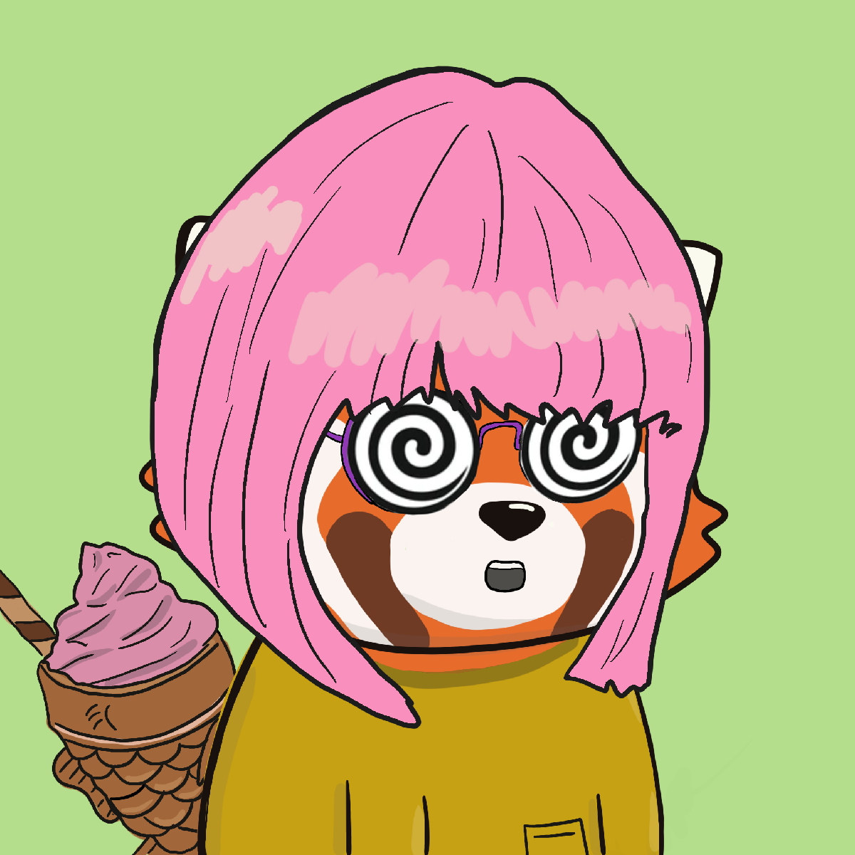 Okay Red Panda #7088
