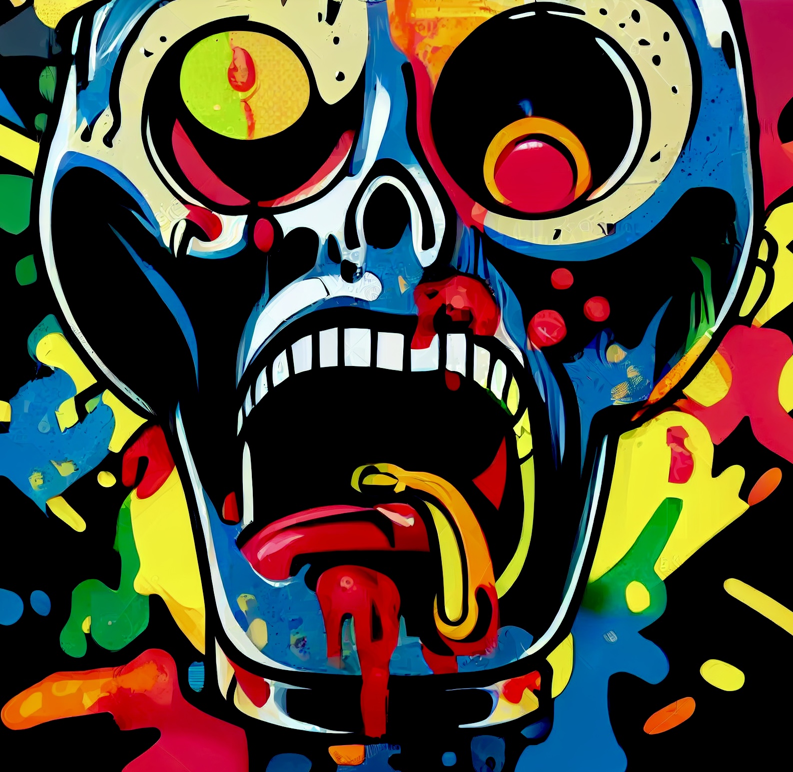 Color Pop Skull #1