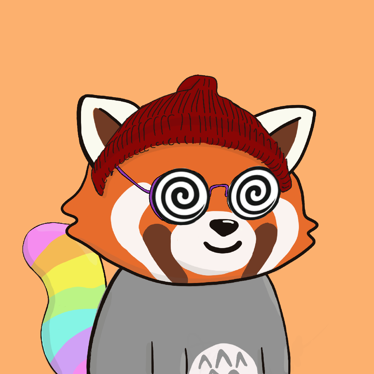 Okay Red Panda #6690