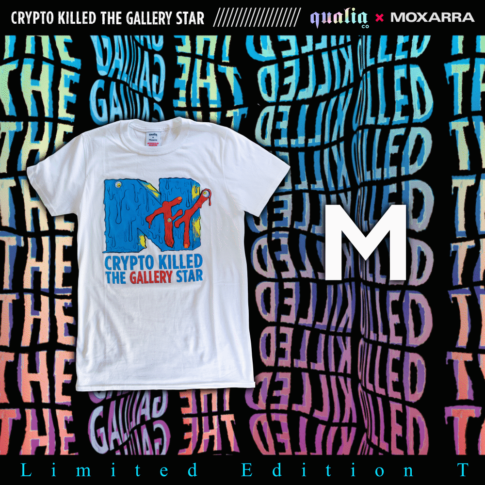 Crypto Killed the Gallery Star White T-Shirt - M