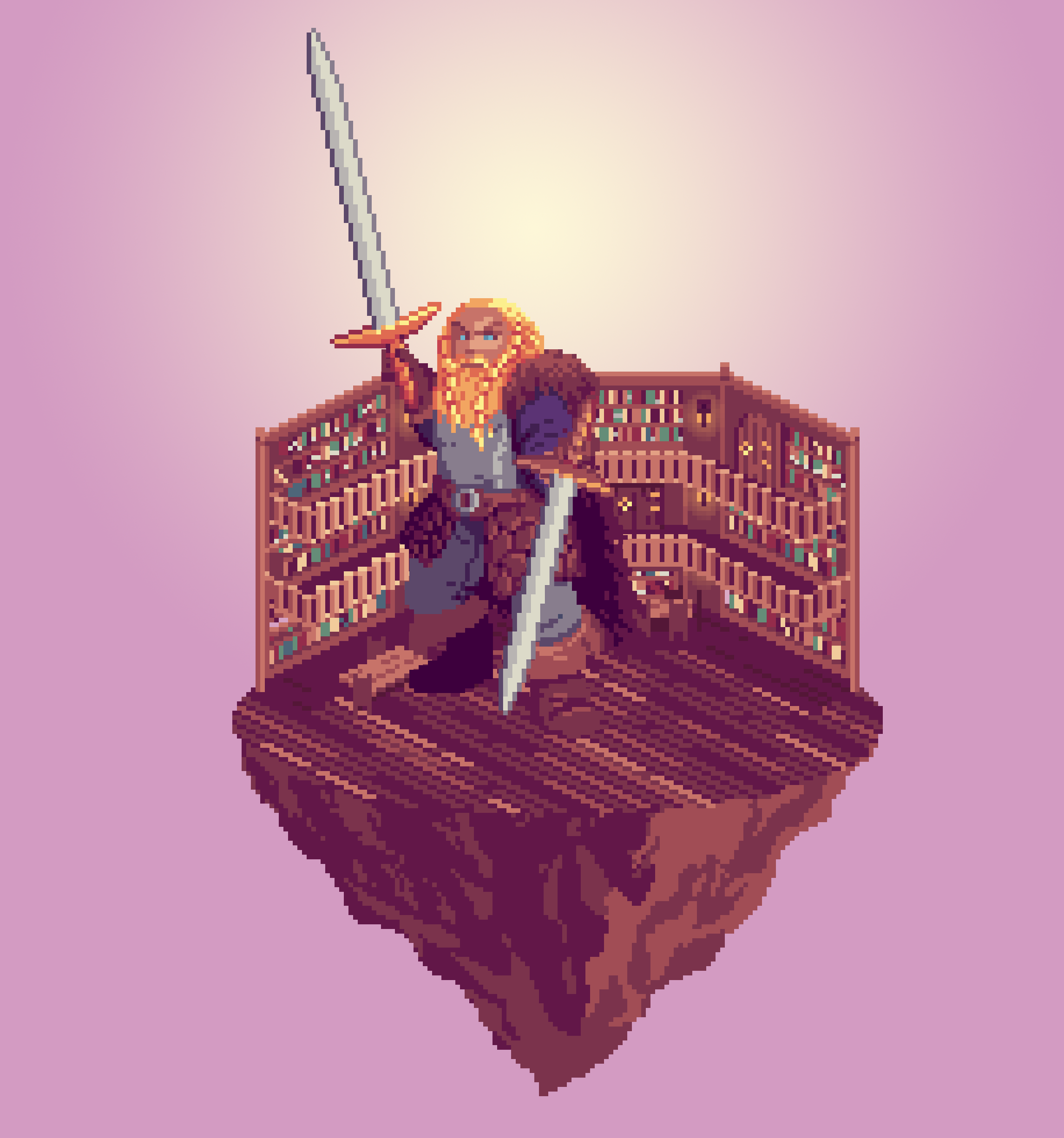 Gold Dwarf Whirlwind Fighter Council of The Library