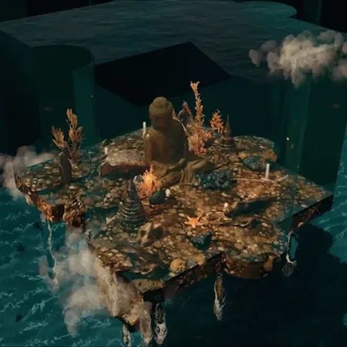 Buddha underwater