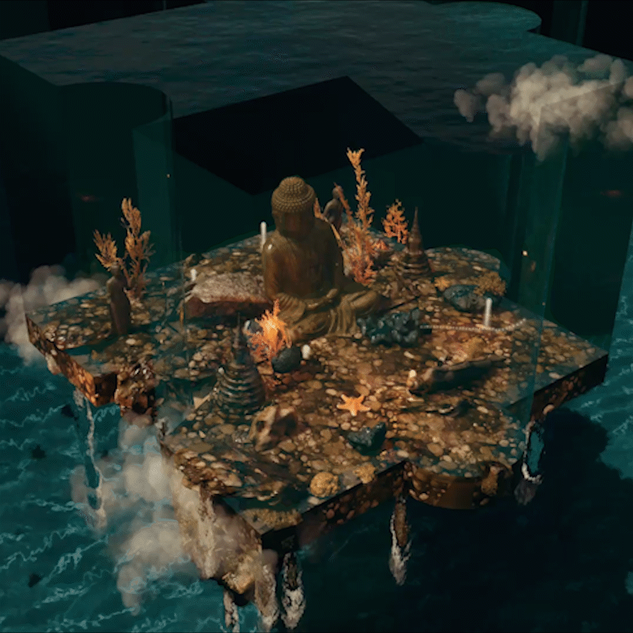 Buddha underwater