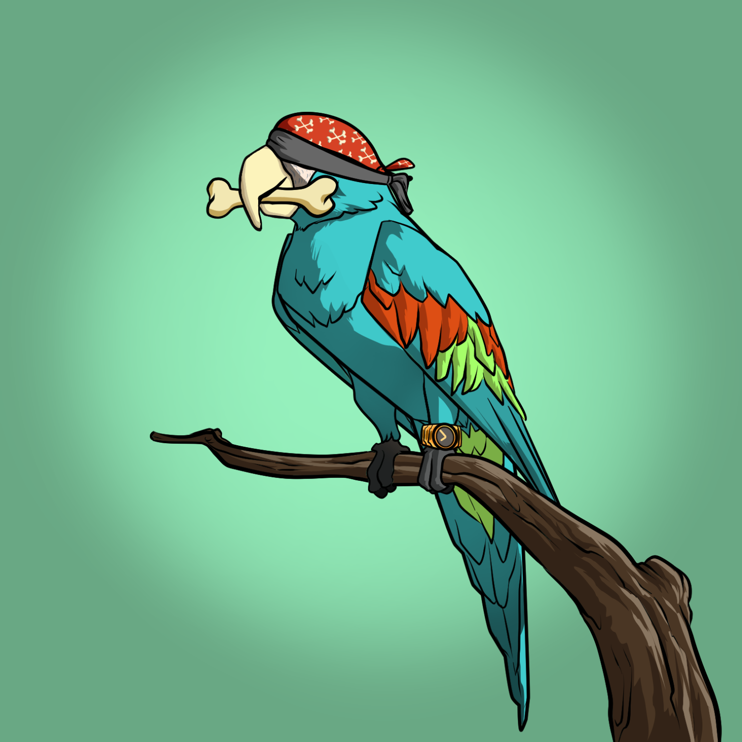 Proper Parrot Tree Club #9374
