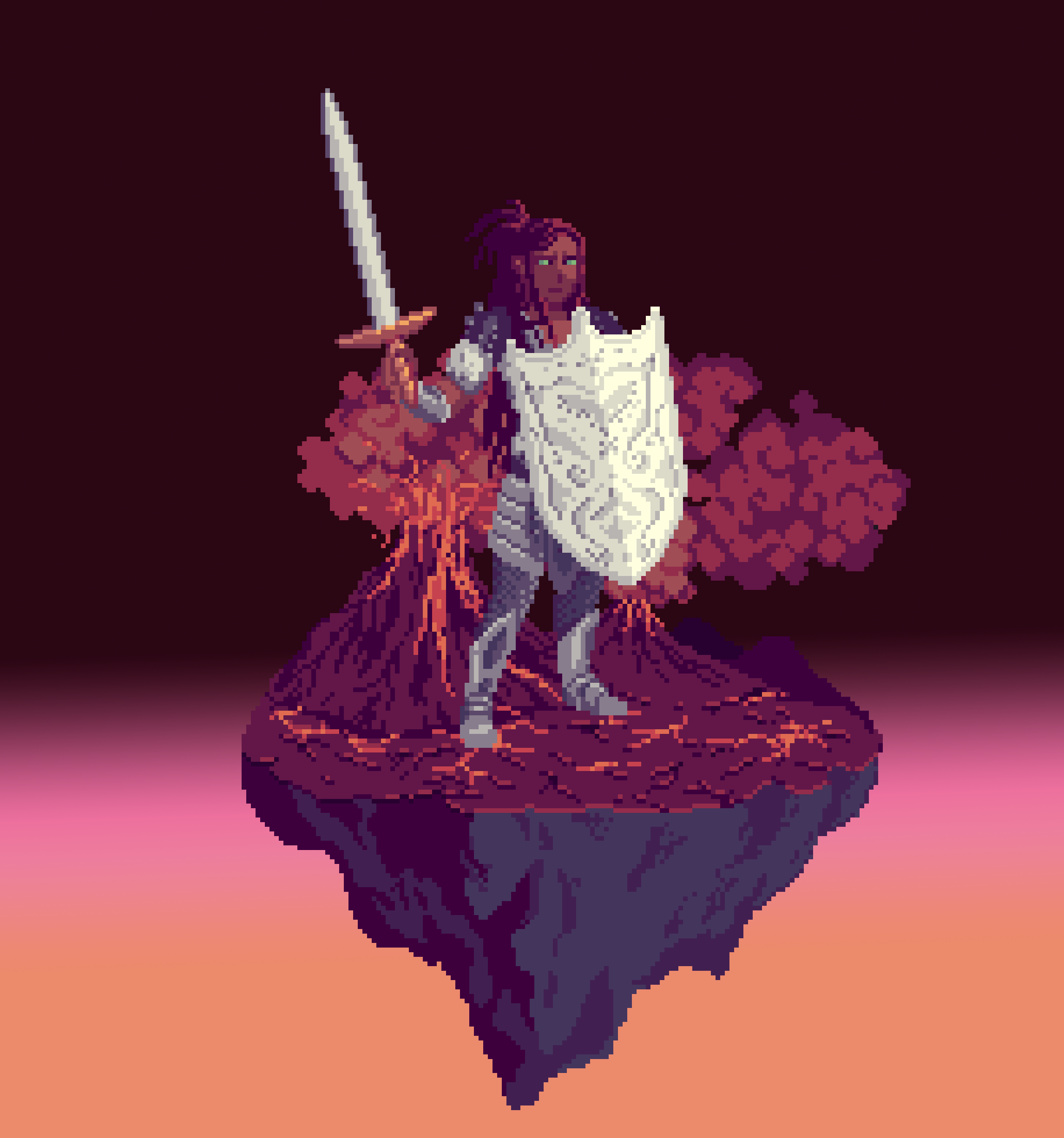 Valiant Human Pearlshield Paladin Nomad of The Wasteland