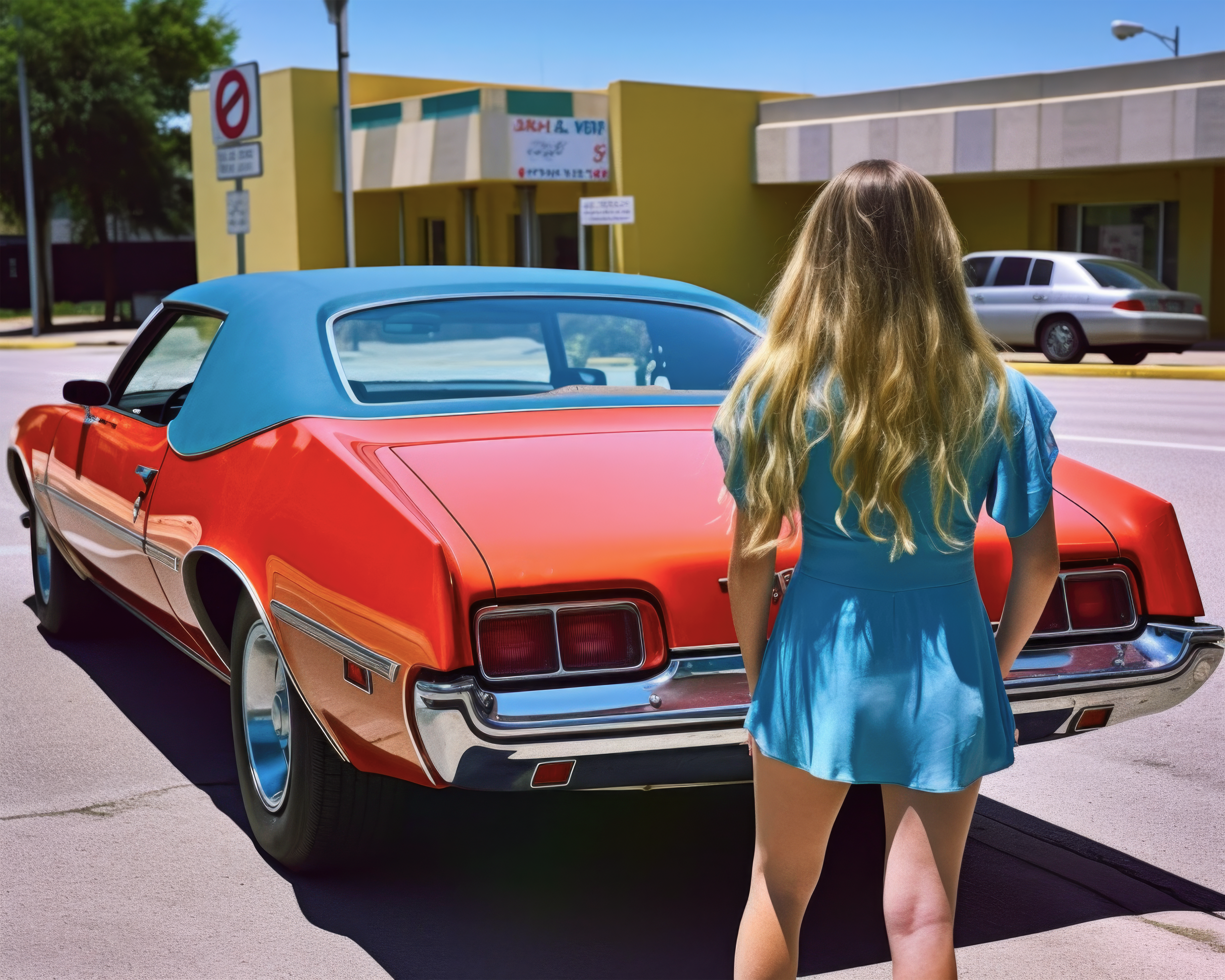 All You Need to Make AI Art is a Girl and a Car