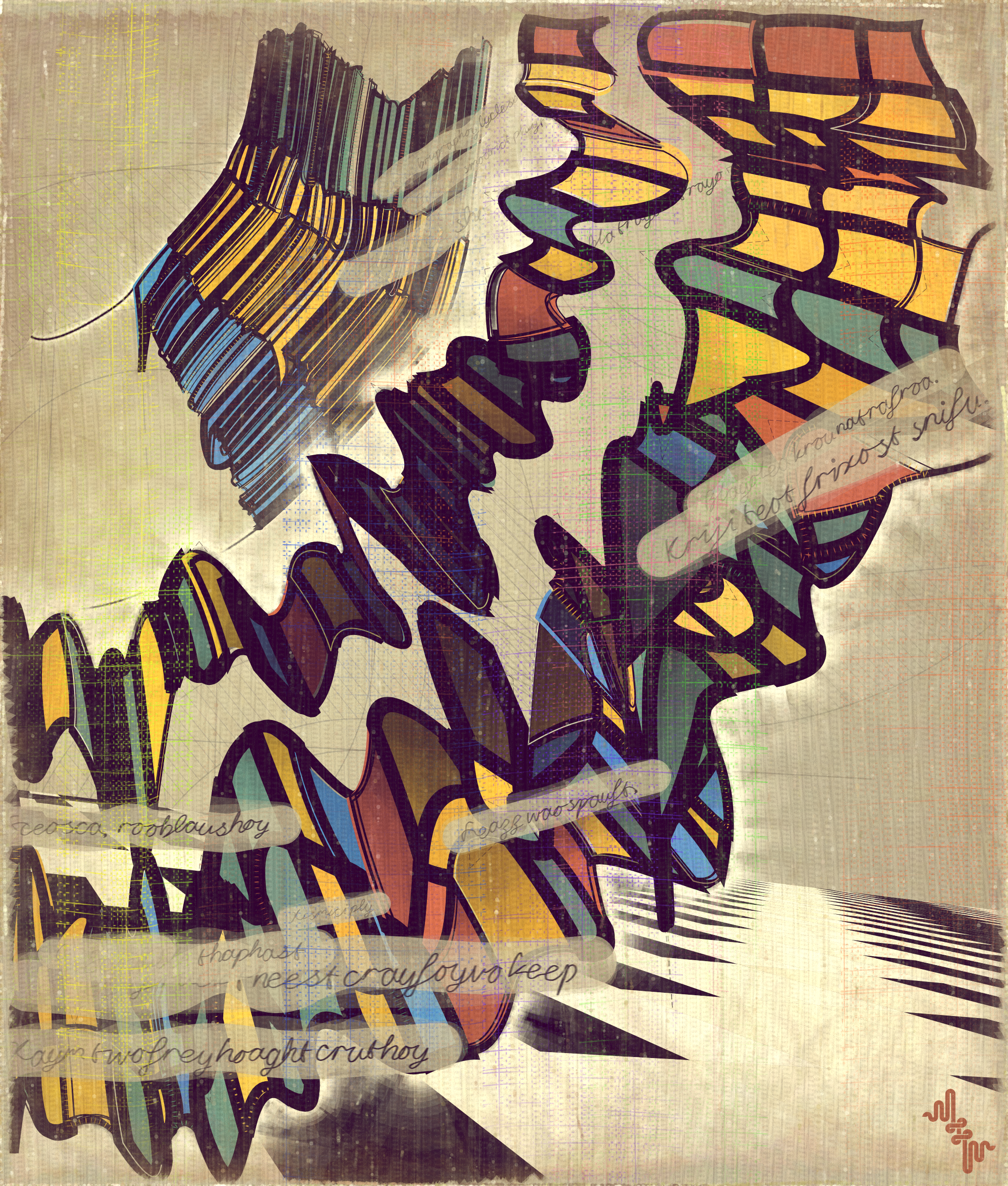 Amplitudes of Canvas #163