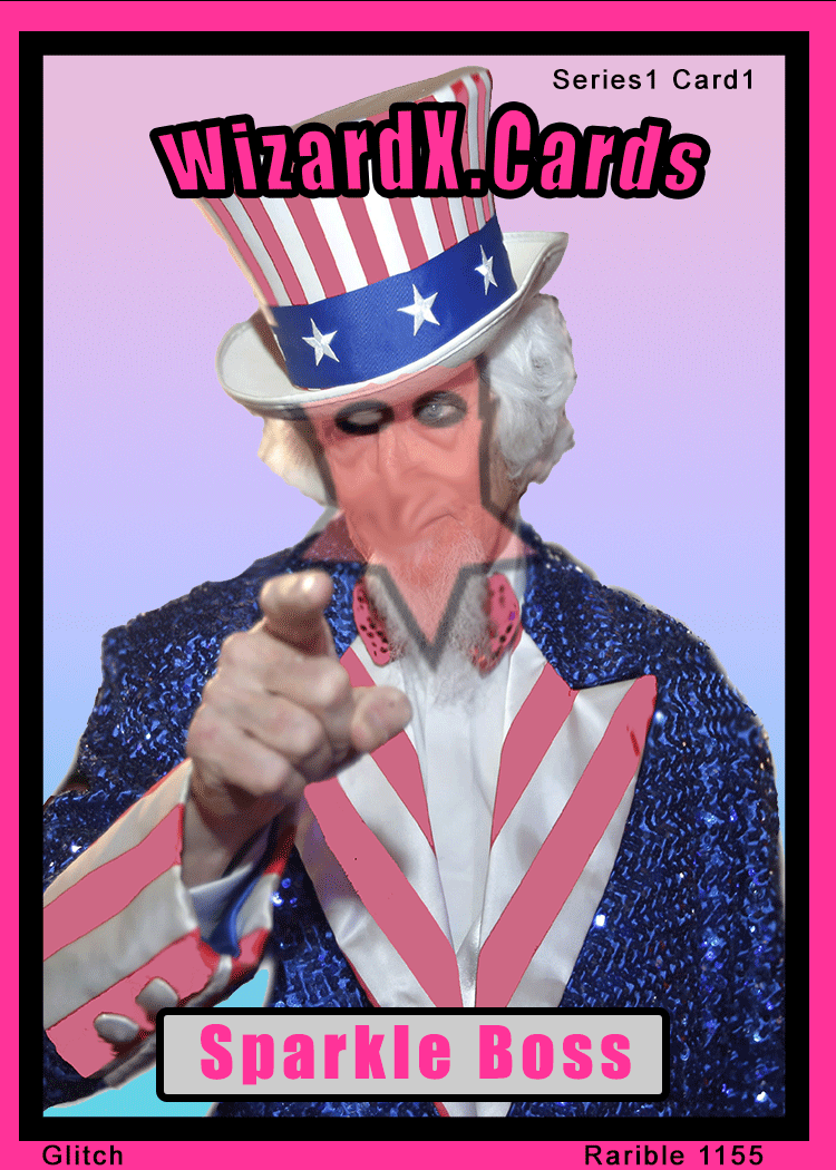 Sparkle Boss; Series 1, Card 1, glitch variant