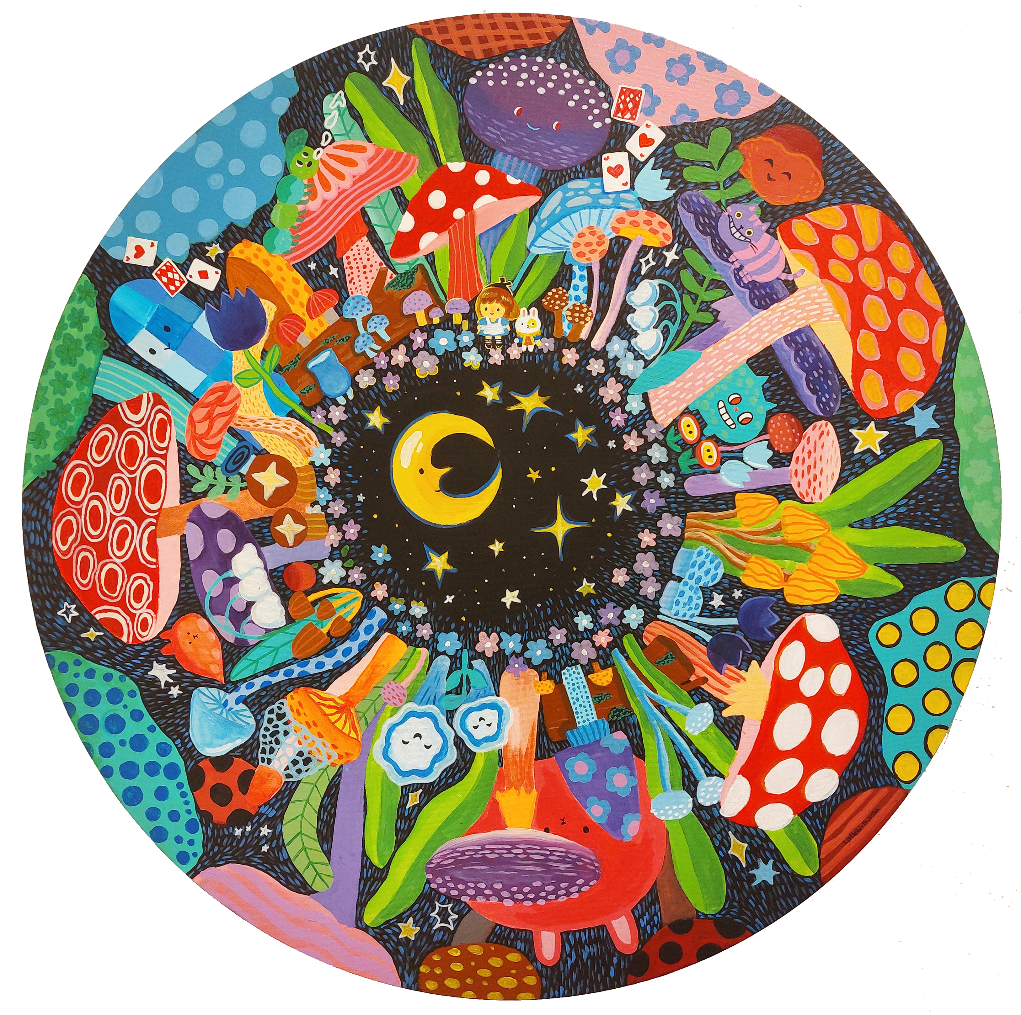 Wonderland (acrylic on canvas)