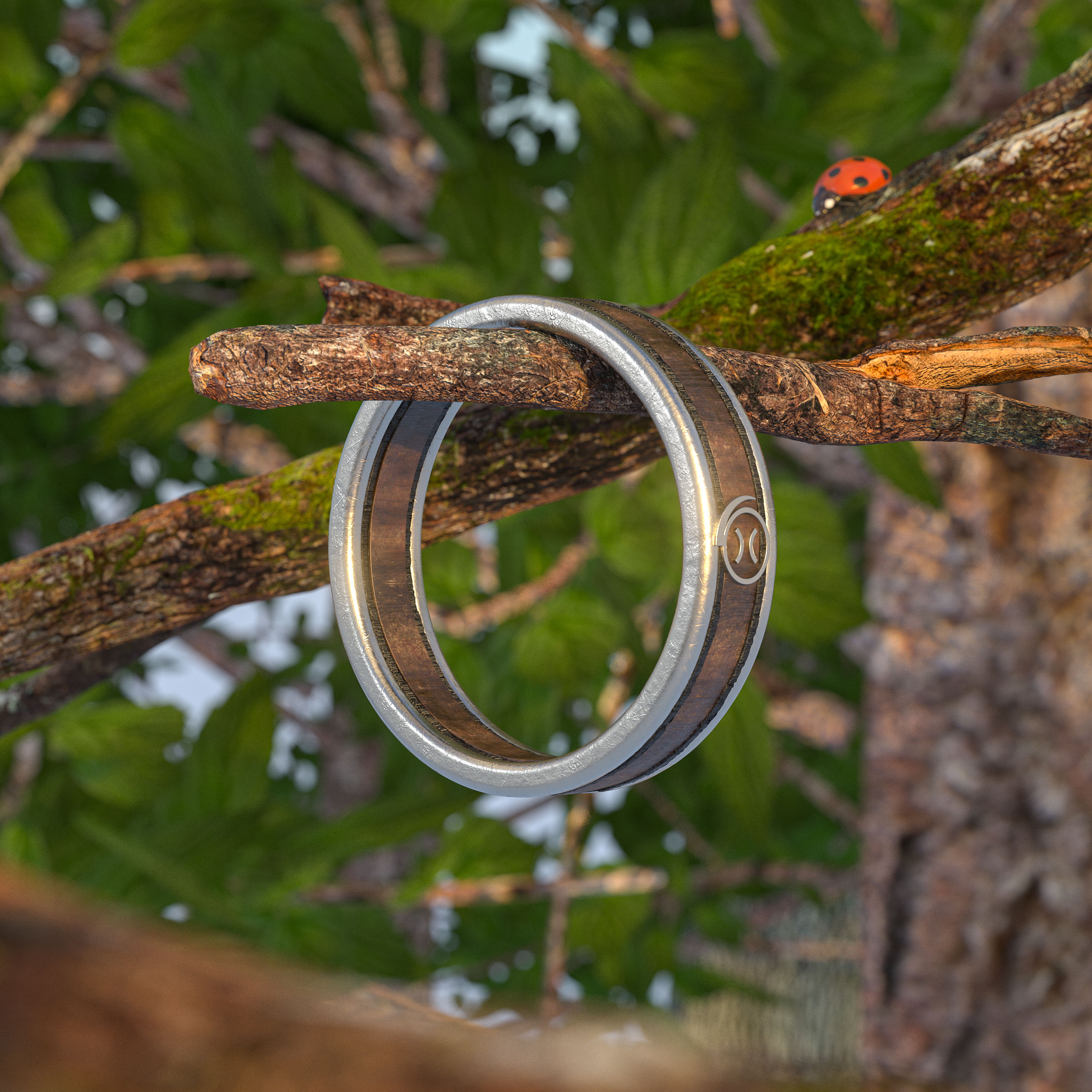 "Grim Grasp" Platinum Ring of Giants +1