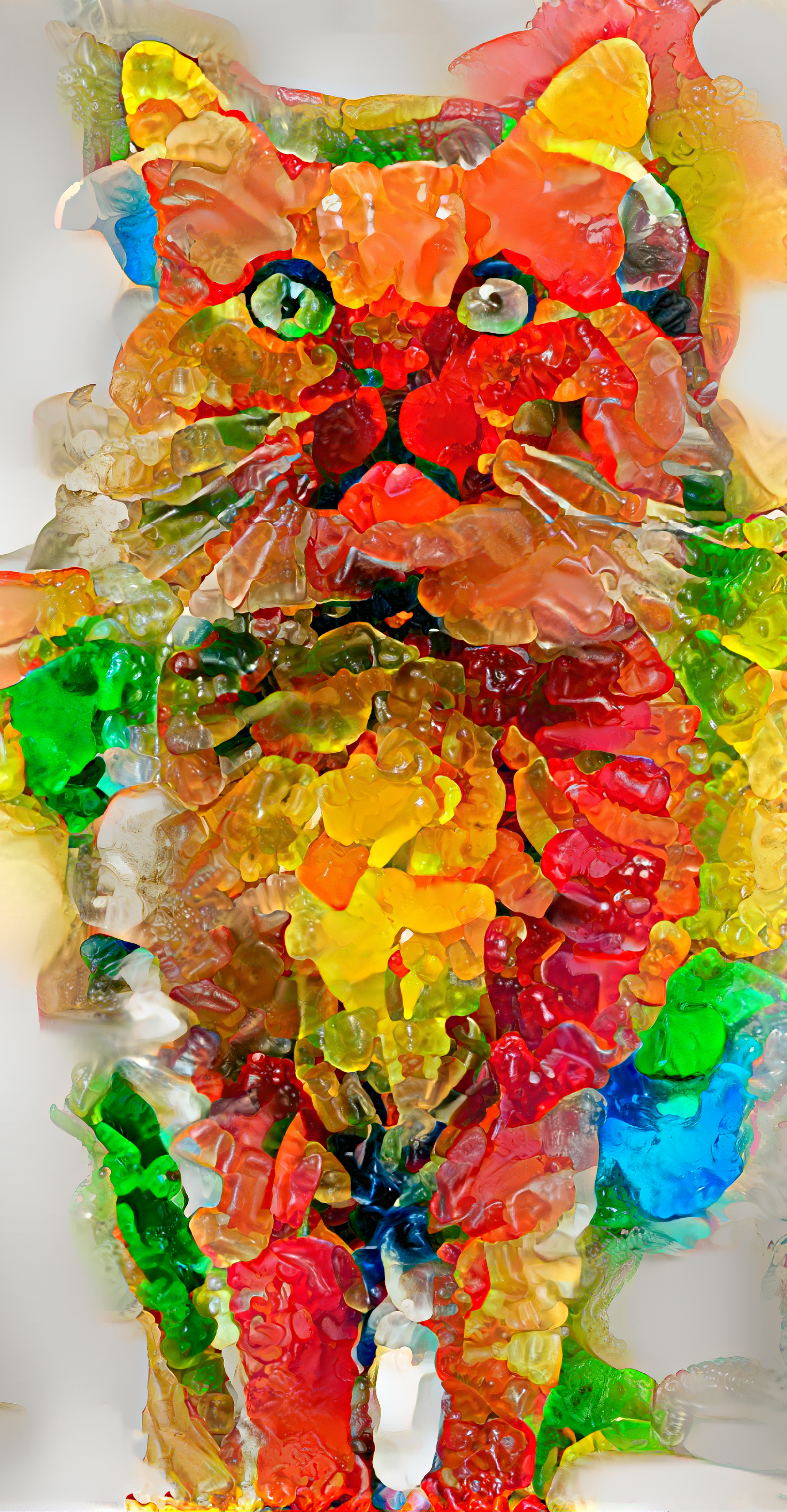 Gummy-Bear Cat [Crowdsourced AI Art Experiment]