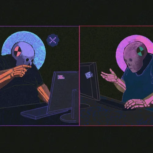 simulated avatars at war - staging fake outrage to persuade themselves they still exist