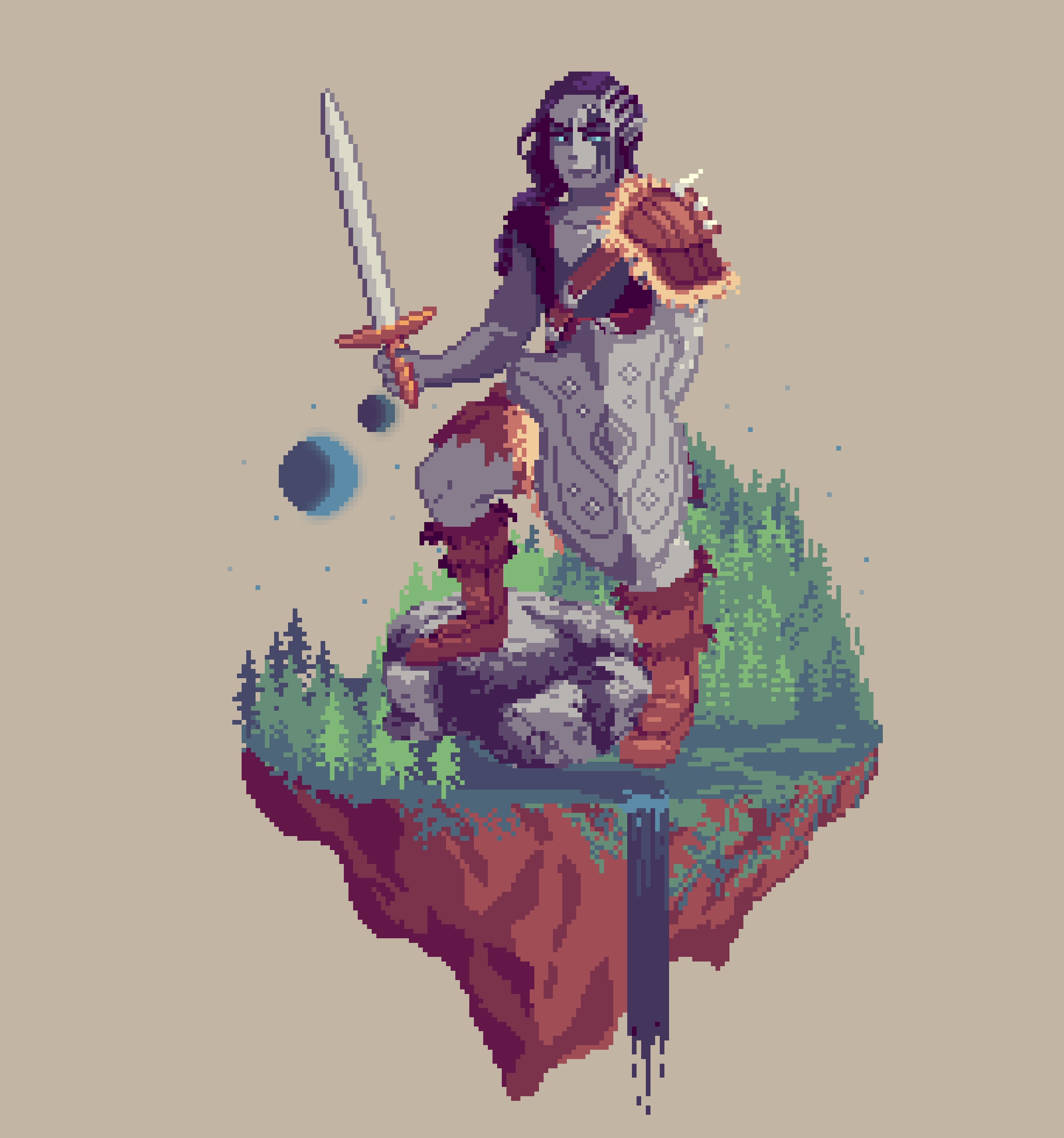 Stoneink Giant Slateshield Paladin from The Forest