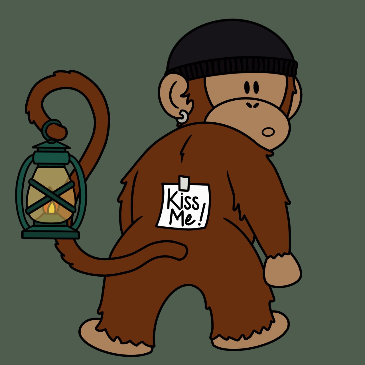 Kiss Me Monkey #9488
