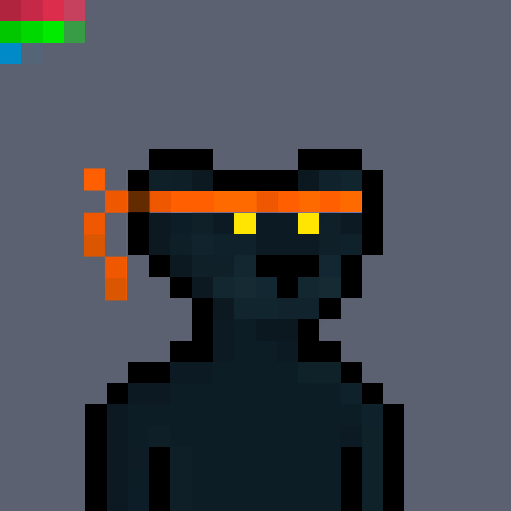 Custom Black Panther Orange HeadBand