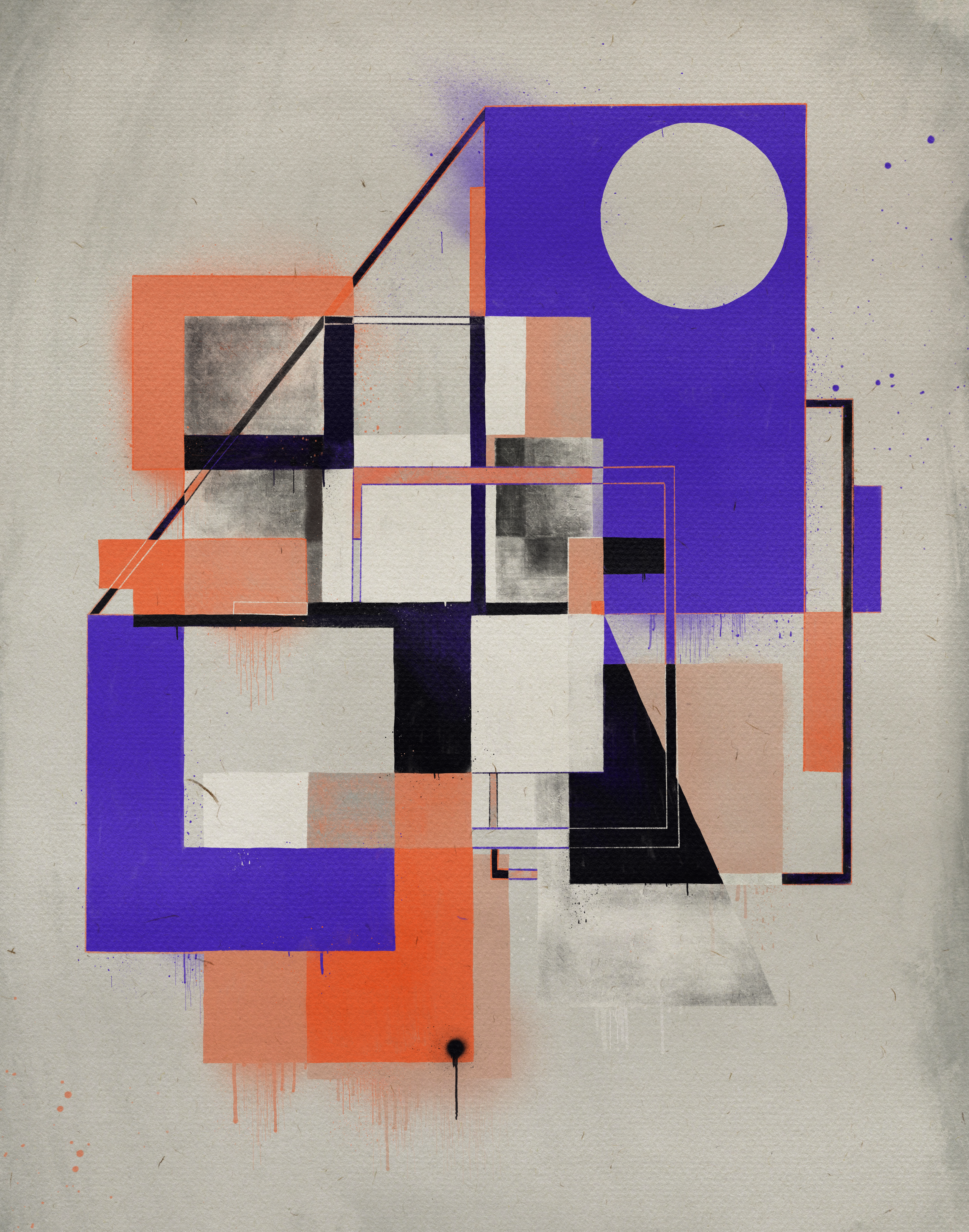 We get closer when we're not together (Constructivist Composition) #4/25