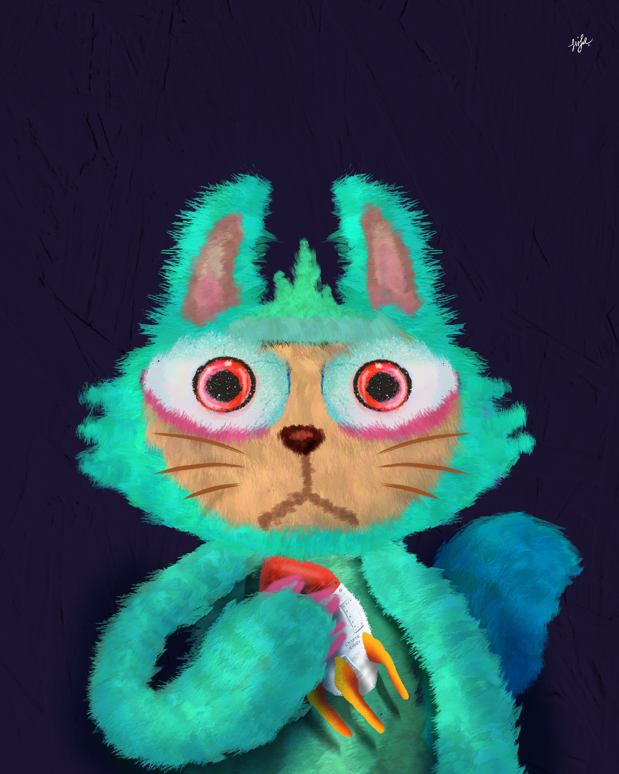 Crypto Ziggy Depressed Monsters #0068